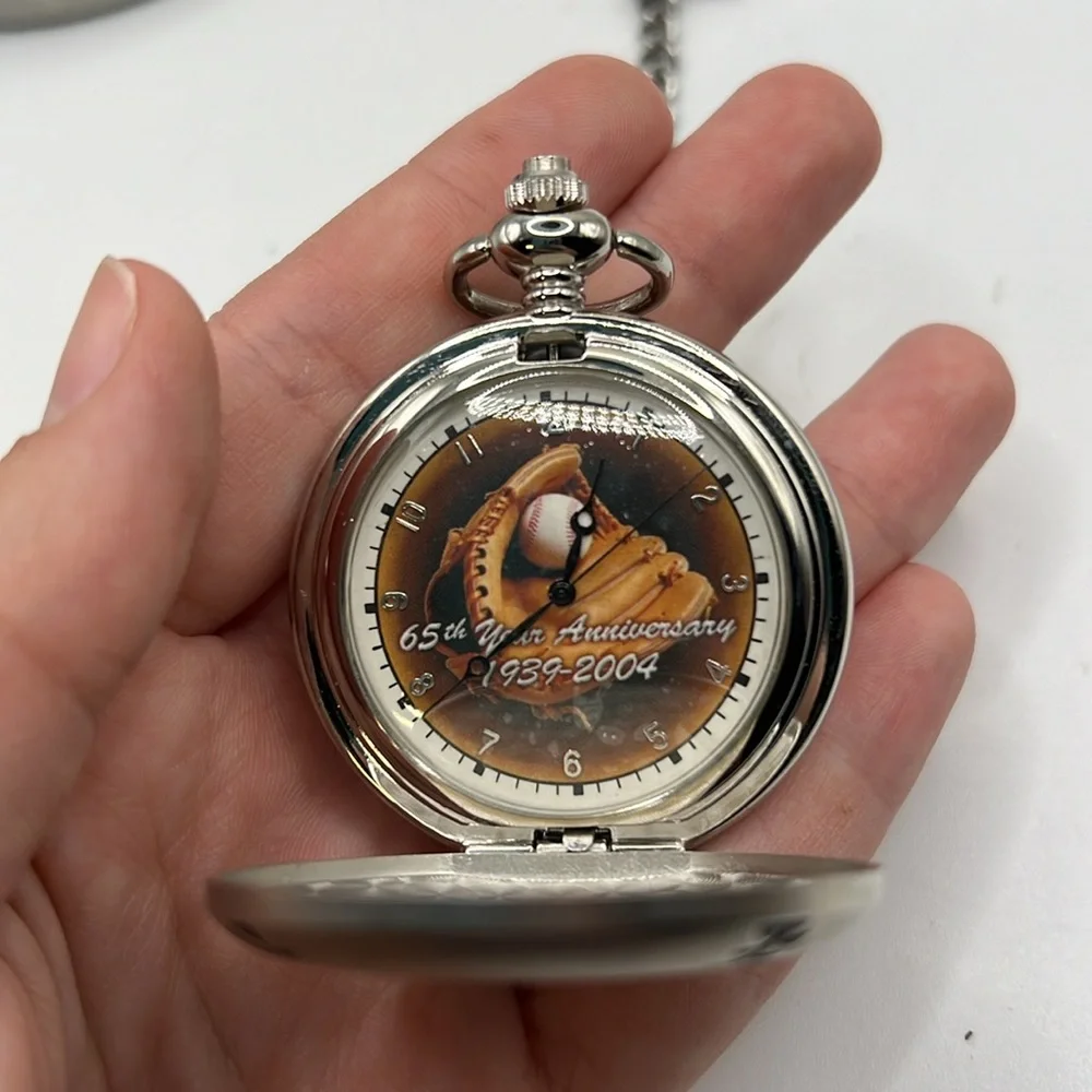 Vintage National Baseball Hall Of Fame Pocket Watch 65th Anniversary 39-04